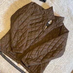 Brown quilted jacket